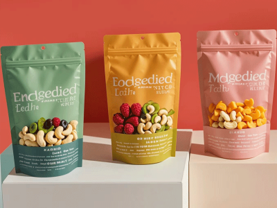 定制印刷可再密封塑料拉链防臭袋垫立式拉链锁袋调味食品茶粉包装